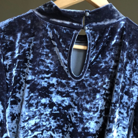 crushed velvet turtleneck